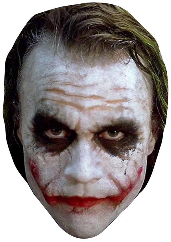 Heath Ledger Joker Face Mask Novelties Parties Direct Ltd 